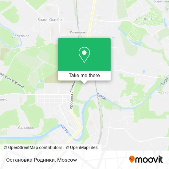 Остановка Родники map