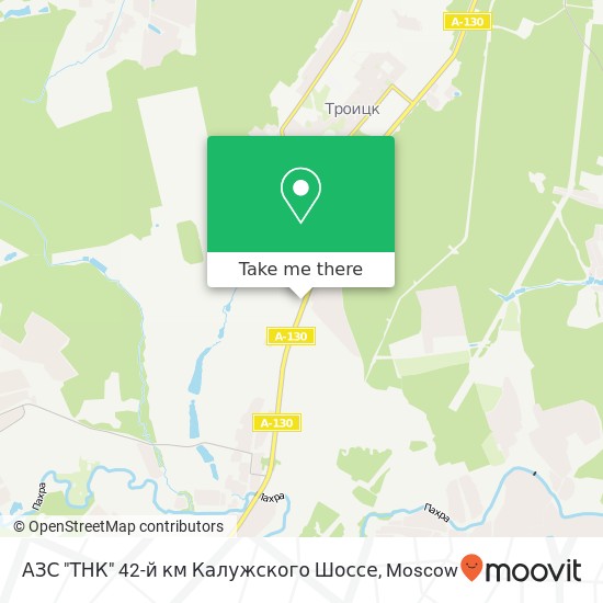 АЗС "ТНК" 42-й км Калужского Шоссе map