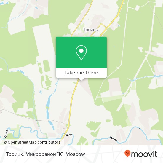 Троицк. Микрорайон "К" map