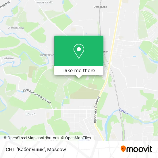 СНТ "Кабельщик" map