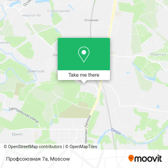 Профсоюзная 7а map