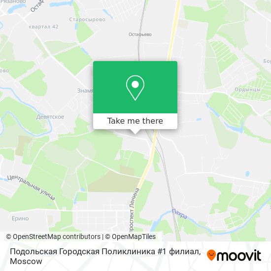 Подольская Городская Поликлиника #1 филиал map