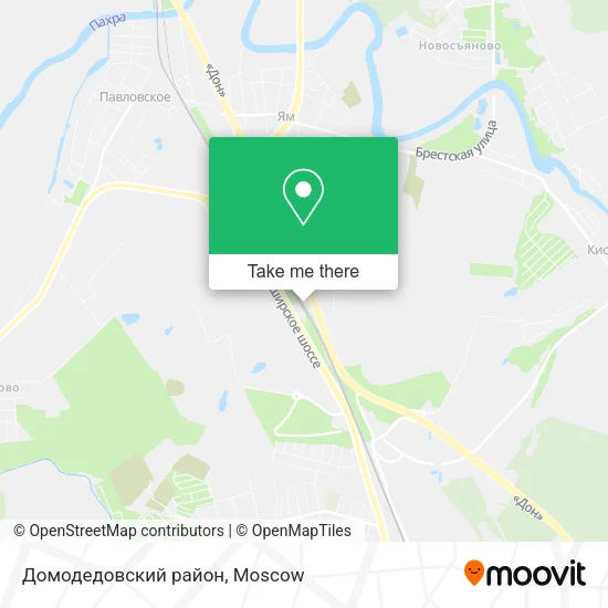 Домодедовский район map