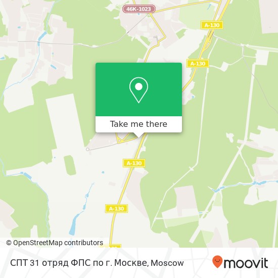 СПТ 31 отряд ФПС по г. Москве map