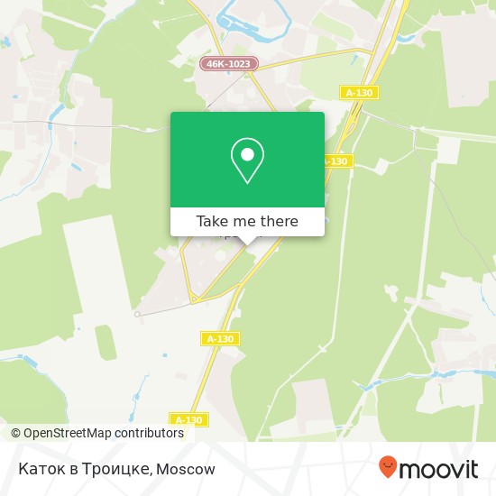 Каток в Троицке map