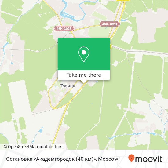 Остановка «Академгородок (40 км)» map