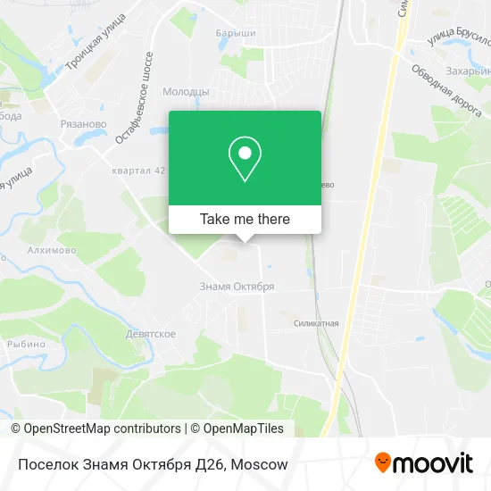 Поселок Знамя Октября Д26 map