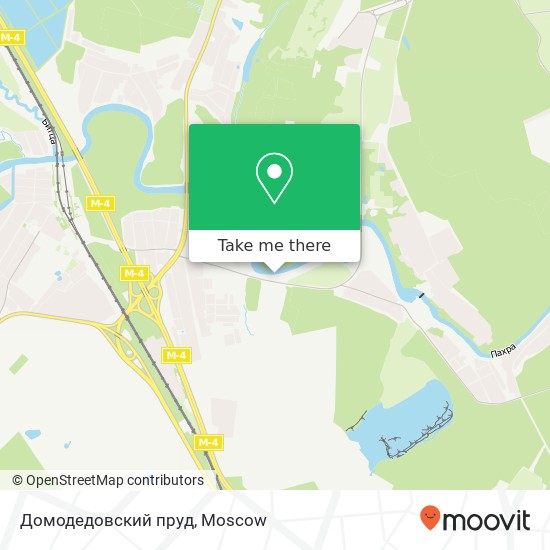 Домодедовский пруд map