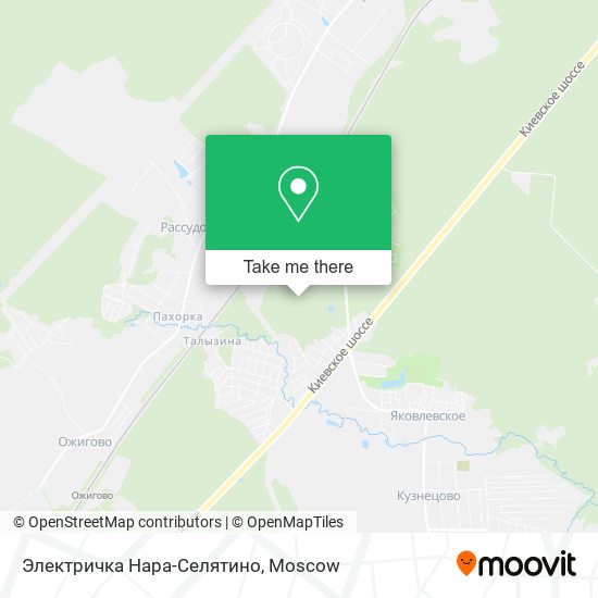 Электричка Нара-Селятино map