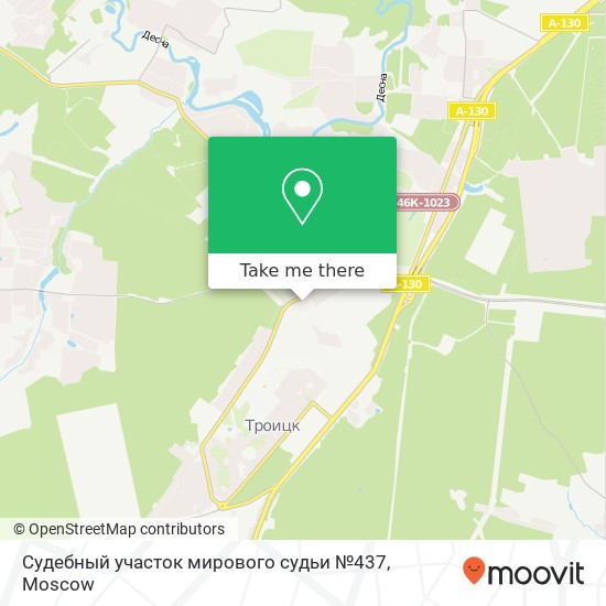 Судебный участок мирового судьи №437 map