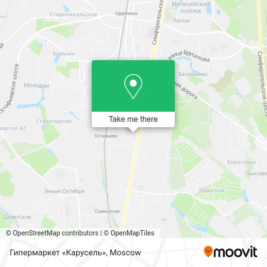 Гипермаркет «Карусель» map
