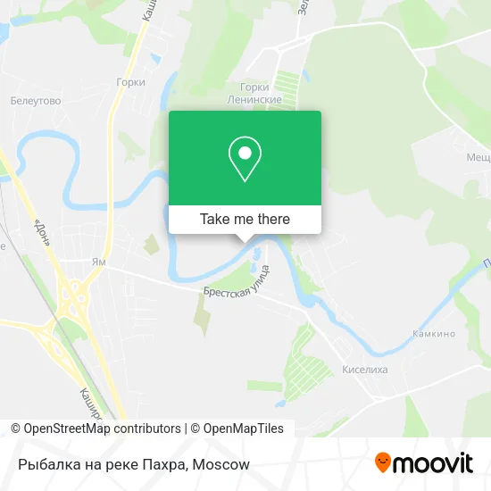 Рыбалка на реке Пахра map