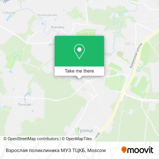 Взрослая поликлиника МУЗ ТЦКБ map