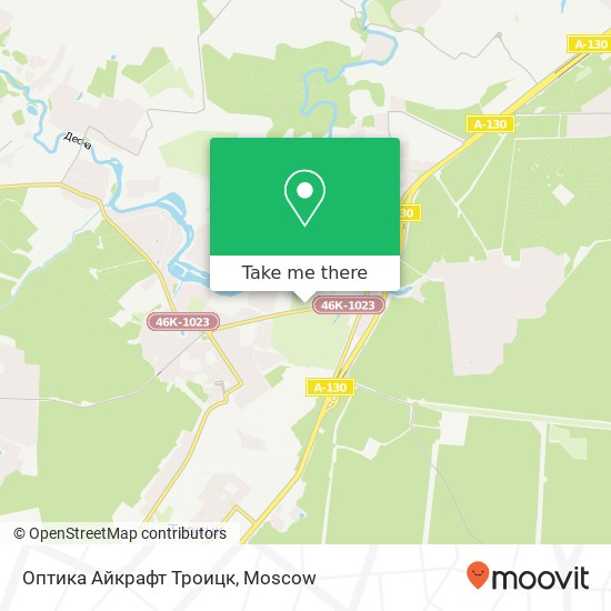 Оптика Айкрафт Троицк map