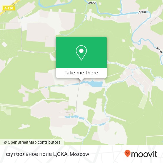 футбольное поле ЦСКА map