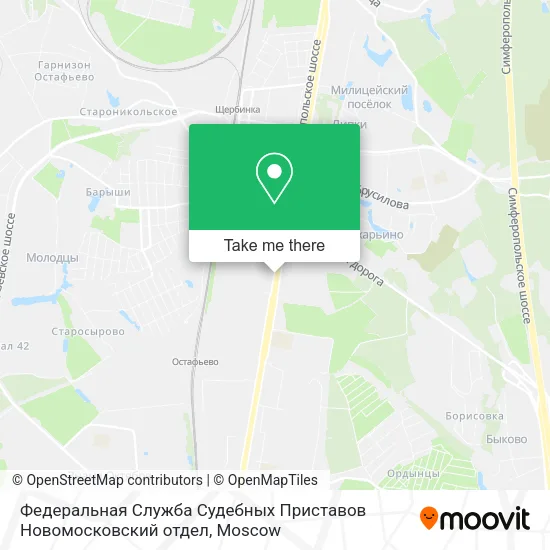 Федеральная Служба Судебных Приставов Новомосковский отдел map