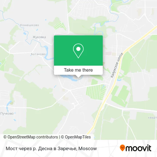 Мост через р. Десна в Заречье map