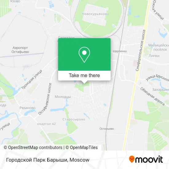 Городской Парк Барыши map