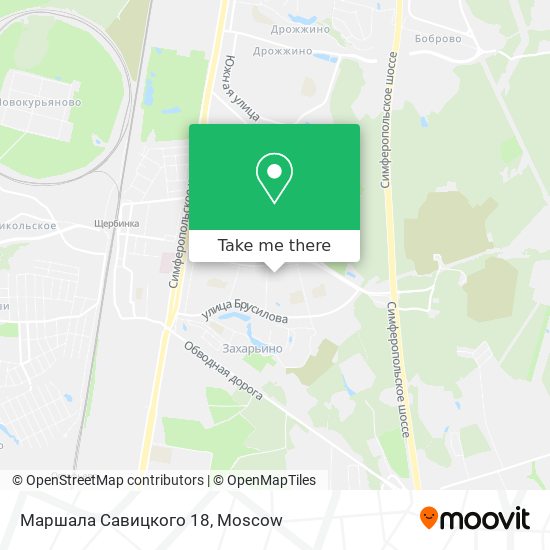 Маршала Савицкого 18 map