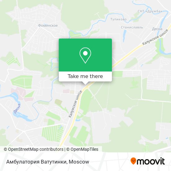 Амбулатория Ватутинки map