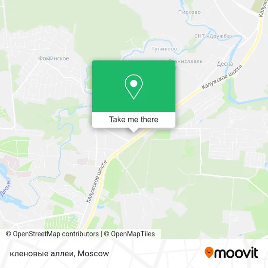 кленовые аллеи map