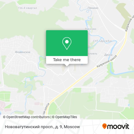 Нововатутинский просп., д. 9 map