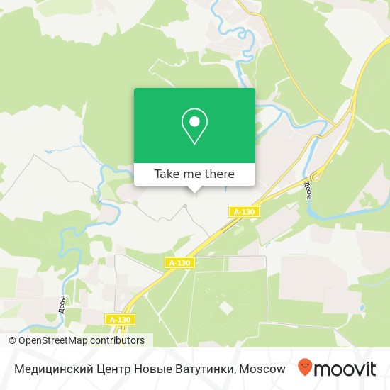 Медицинский Центр Новые Ватутинки map