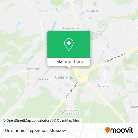 Остановка Терминал map