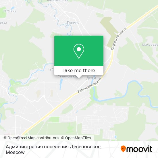 Администрация поселения Десёновское map