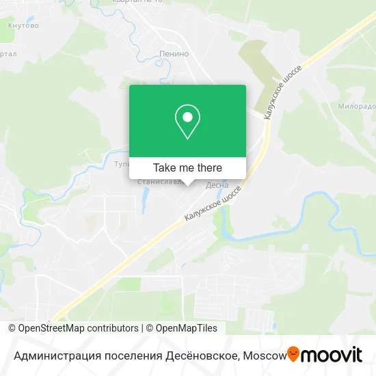 Администрация поселения Десёновское map
