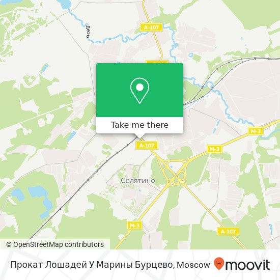 Прокат Лошадей У Марины Бурцево map