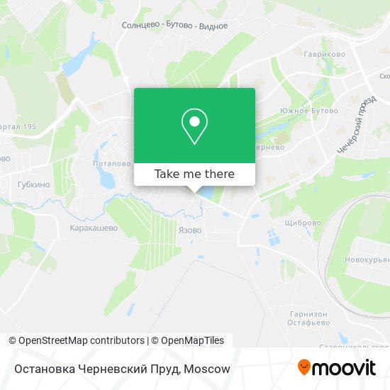 Остановка Черневский Пруд map