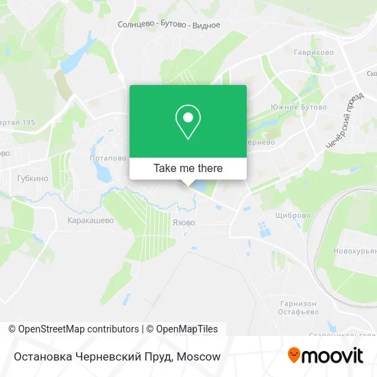 Остановка Черневский Пруд map