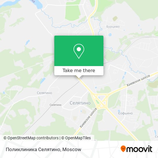 Поликлиника Селятино map