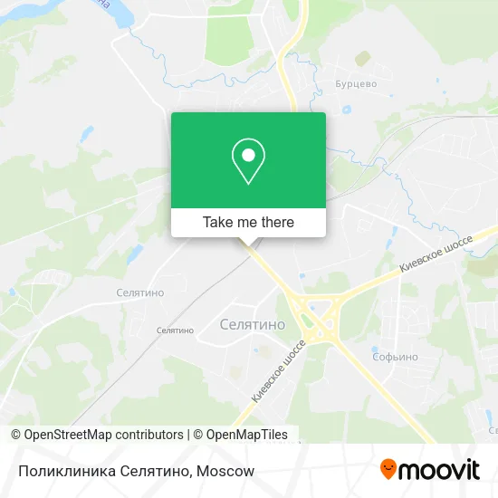 Поликлиника Селятино map