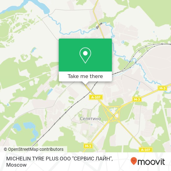 MICHELIN TYRE PLUS ООО "СЕРВИС ЛАЙН" map