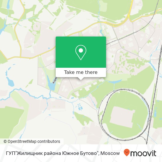 ГУП"Жилищник района Южное Бутово" map