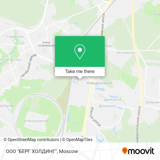 ООО "БЕРГ ХОЛДИНГ" map