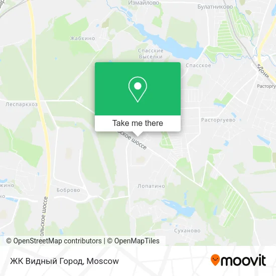 ЖК Видный Город map