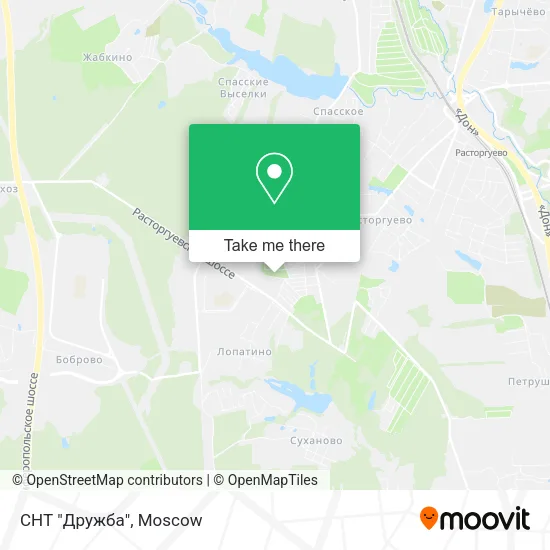 СНТ "Дружба" map