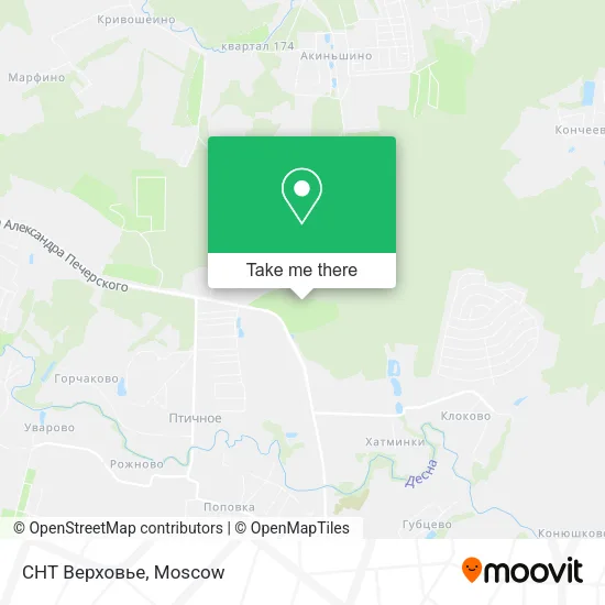 СНТ Верховье map