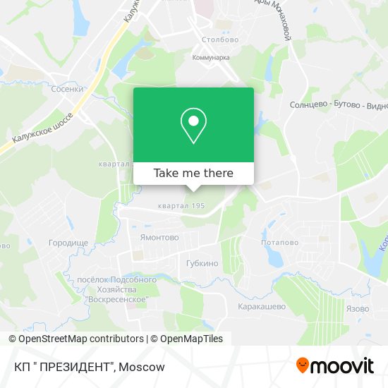 КП " ПРЕЗИДЕНТ" map