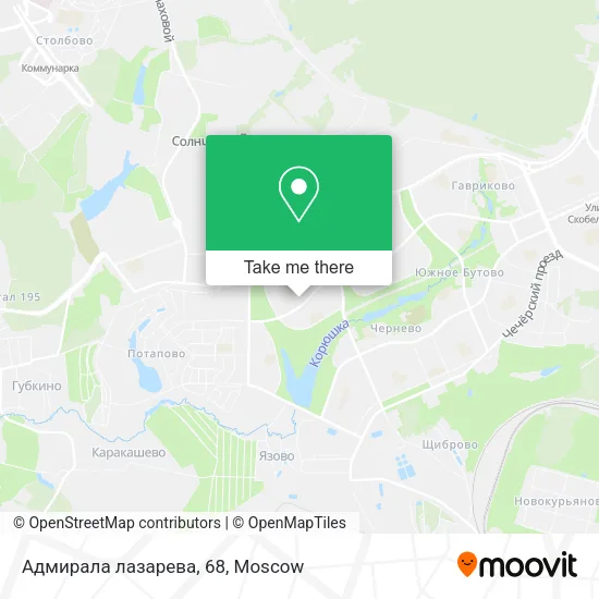 Адмирала лазарева, 68 map