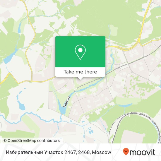 Избирательный Участок 2467, 2468 map