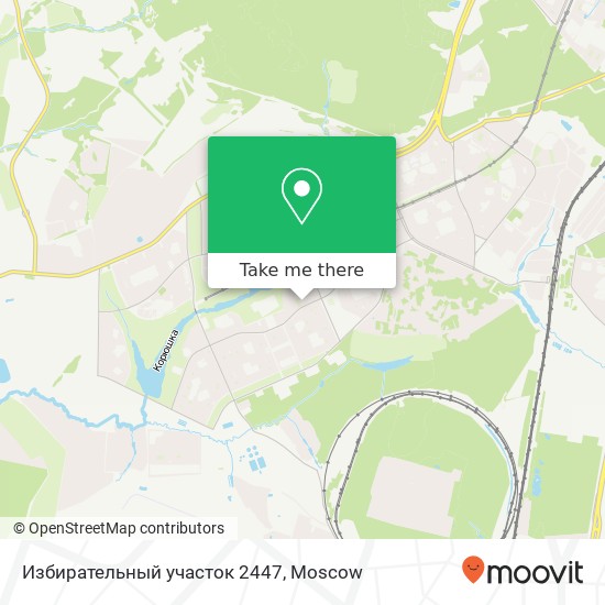 Избирательный участок 2447 map