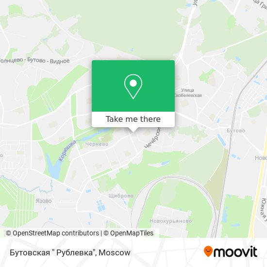 Бутовская " Рублевка" map