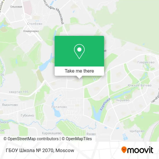 ГБОУ Школа № 2070 map