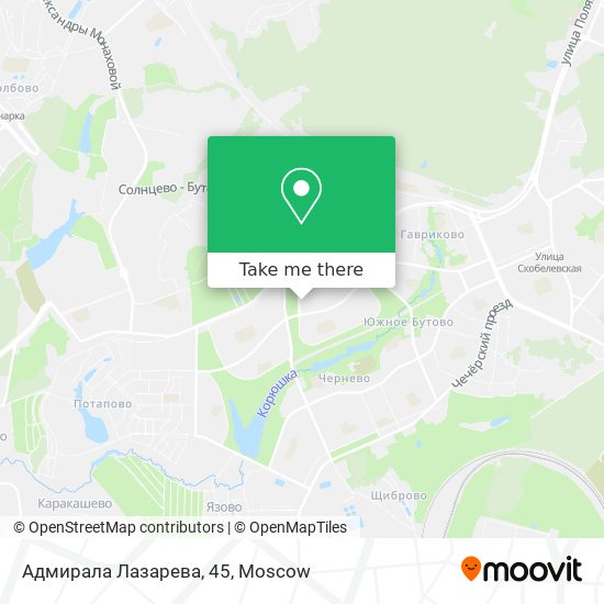 Адмирала Лазарева, 45 map