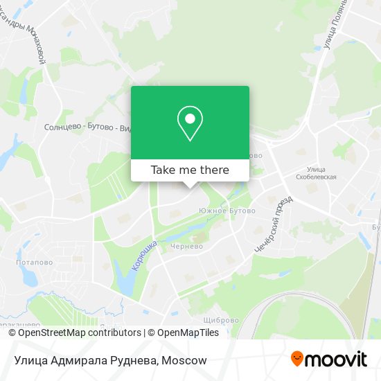 Улица Адмирала Руднева map