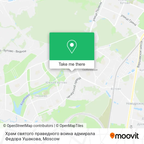 Храм святого праведного воина адмирала Федора Ушакова map